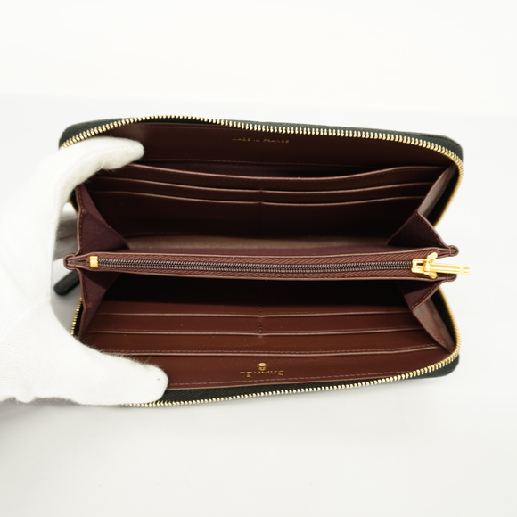 Auth Chanel Matelasse Bi-fold Long Wallet Gold Metal Fittings Women's Caviar ... - Picture 3 of 8